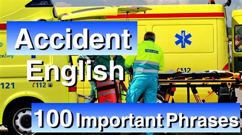 【Accident English】100 necessary phrases - YouTube