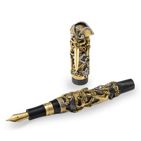 Montegrappa Pirates Fountain Pen - 18k Gold - Limited Edition