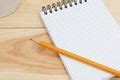 Free Stock Photo 5394 Pencil lying on a blank notebook | freeimageslive