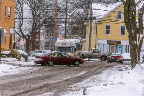 Snowy Day in Bridgeport, Connecticut, USA. | LBSimms Photography