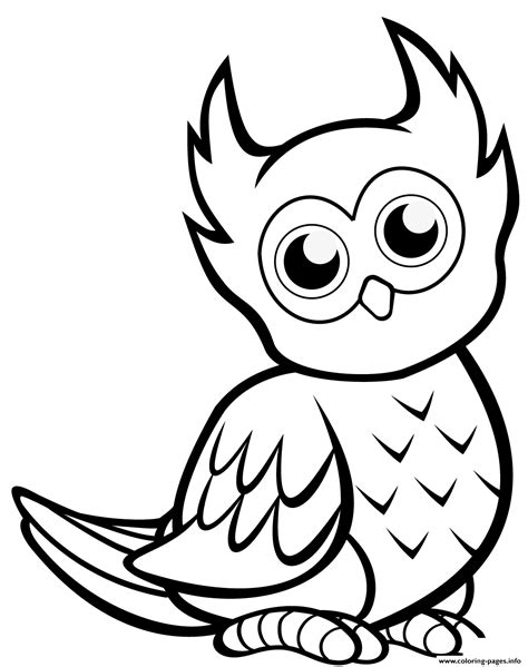 Printable Owl Coloring Pages