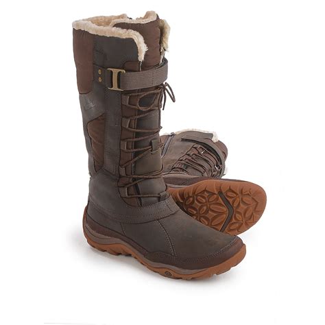 Merrell Murren Tall Leather Snow Boots (For Women) - Save 50%