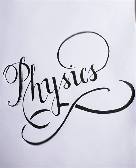 Physics calligraphy | Diy drawing books, Bond paper design, Cute easy drawings