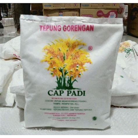 Jual tepung gorengan cap padi 200gr kombinasi tepung beras dan tepung ...