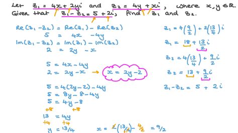 Question Video: Solving Equations Involving Complex Numbers | Nagwa