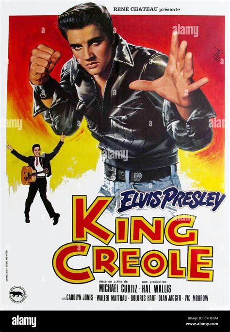 King Creole - Elvis Presley - Movie Poster Stock Photo - Alamy