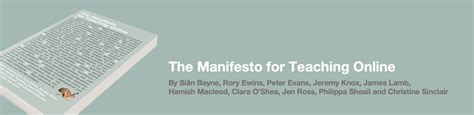 Watch now: Manifesto for Teaching Online book launch events – Manifesto ...