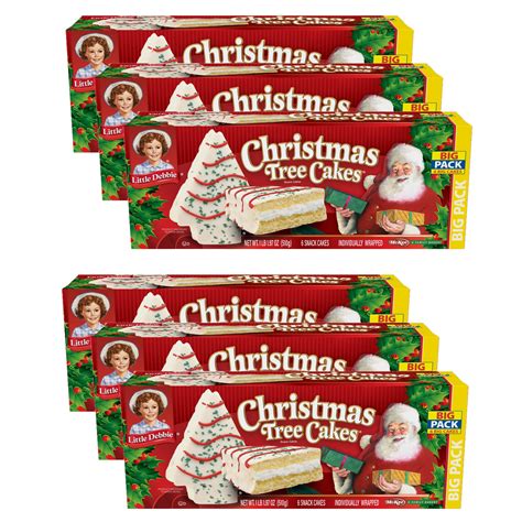 Little Debbie Vanilla Christmas Tree Cakes Big Pack - Walmart.com