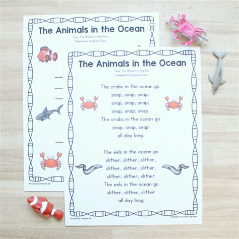 Ocean Animals Preschool Circle Time Song - Fantastic Fun & Learning