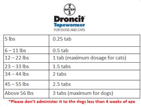 Dewormer Comparison : Droncit to Drontal Plus to Revolution