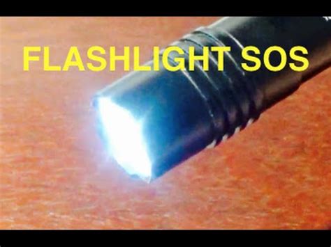 FLASHLIGHT SOS MORSE - YouTube