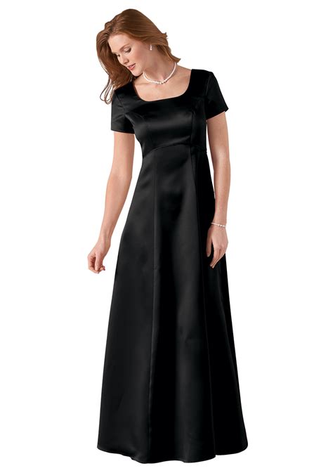 Short Sleeve Satin Chorale Dress for Choirs