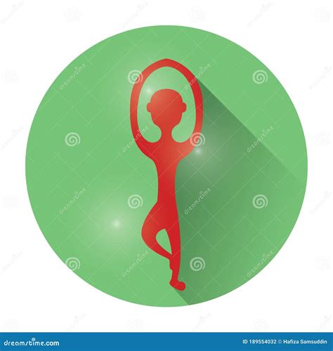 Yoga Tree Pose. Vector Illustration Decorative Design Stock Vector ...