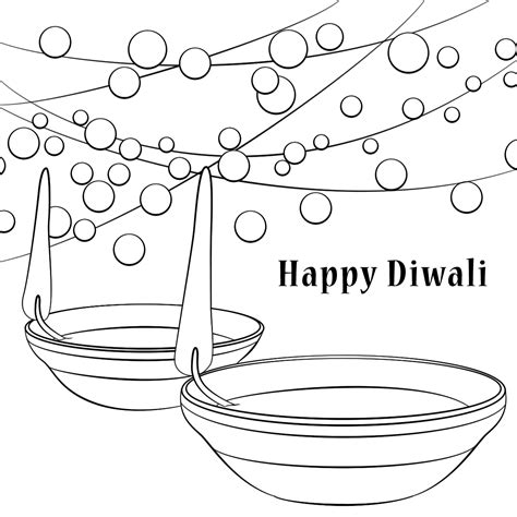 Diwali Colouring Pages For Color | Happy diwali, Diwali, Free printable coloring pages