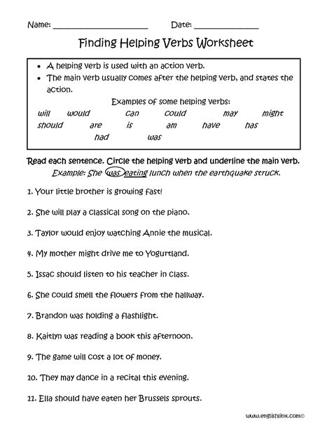 Verb Worksheets 2Nd Grade — db-excel.com