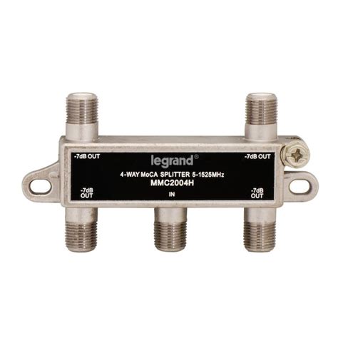 Legrand Zinc 4-way Coax Video Cable Splitter in the Video Cable Splitters department at Lowes.com