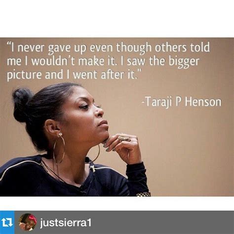 Taraji P. Henson quote/inspiration | Taraji p henson, Inspirational ...