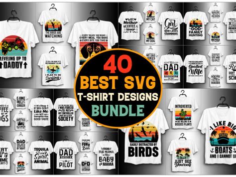 T-Shirt Design Bundle SVG - Buy t-shirt designs