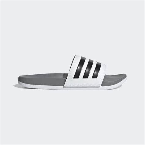 adidas Adilette Comfort Slides - White | Free Shipping with adiClub ...