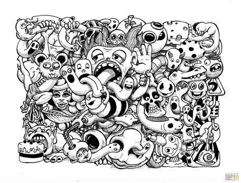 Doodle Art by Pierre Fihue coloring page | Free Printable Coloring Pages