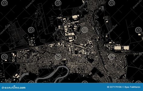 Map of the City of Tiraspol, Moldova Stock Vector - Illustration of location, road: 227179106