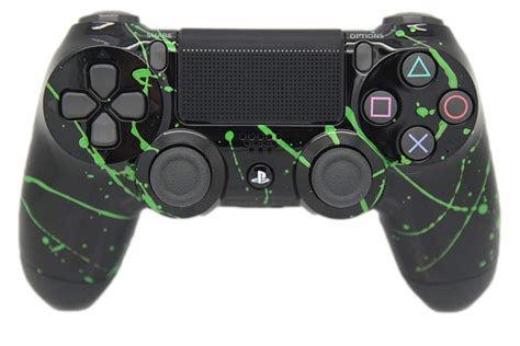 Green Color Burst PlayStation 4 Custom Wireless Controller | Etsy