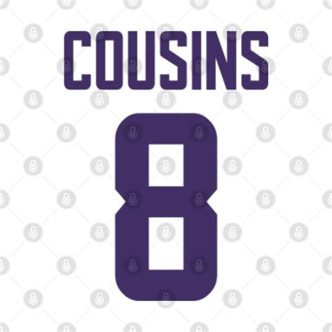 NFL Kirk Cousins Minnesota Vikings Jersey - Kirk Cousins - T-Shirt ...