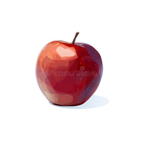 Apple digital painting stock vector. Illustration of background - 124961016