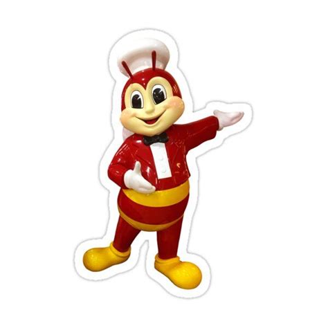 "Jollibee mascot statue: Keep it Jolli" Sticker for Sale by Meltissa ...