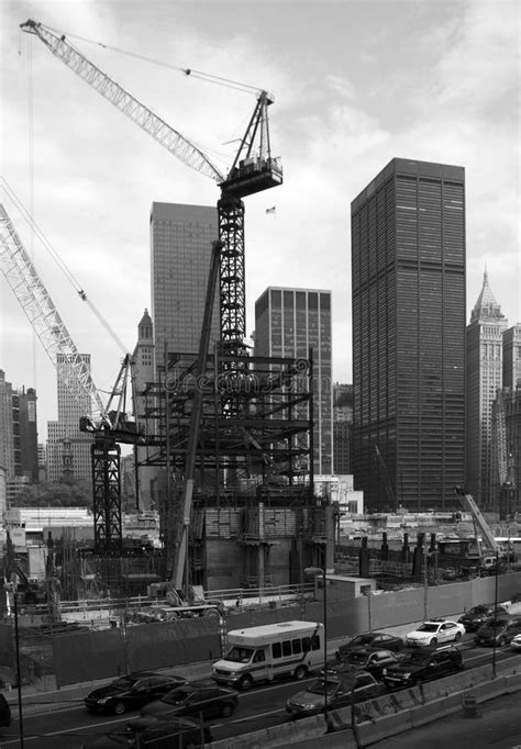 The World Trade Center Under Construction in New York City Editorial Image - Image of ...