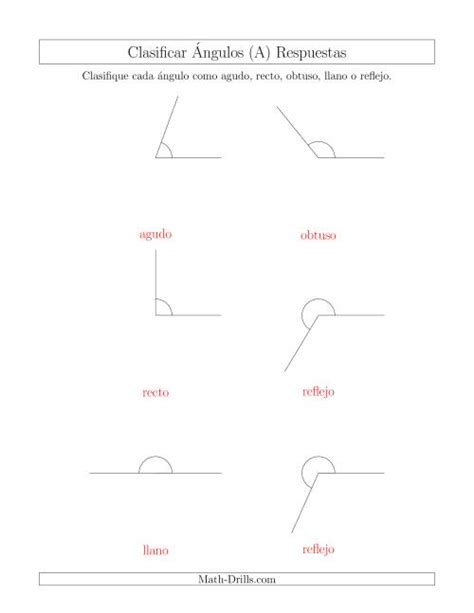 Identificar Ángulos (Agudo, Recto, Obtuso, Llano, Reflejo) (A)