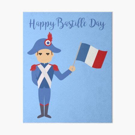 "Soldier holding the French flag - Bastille Day" Art Board Print for Sale by thewishdesigns ...