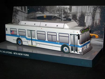 Papercraft - Bus MTA New Flyer C40LF New York - Papercraft4u | Free Papercrafts, Paper Toys ...