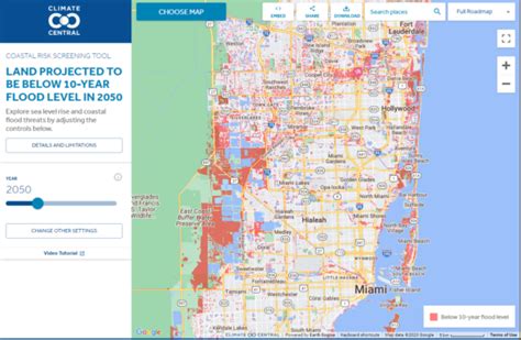 Map Tool Gives Grim Look at Sea Level and Flood Impact on Coastal Areas ...