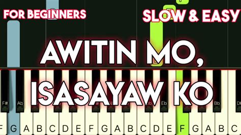 VST & COMPANY - AWITIN MO, ISASAYAW KO | SLOW & EASY PIANO TUTORIAL Chords - Chordify