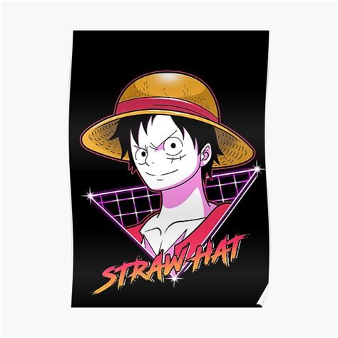 "Straw Hat Luffy" Poster by RandomApparel | Redbubble