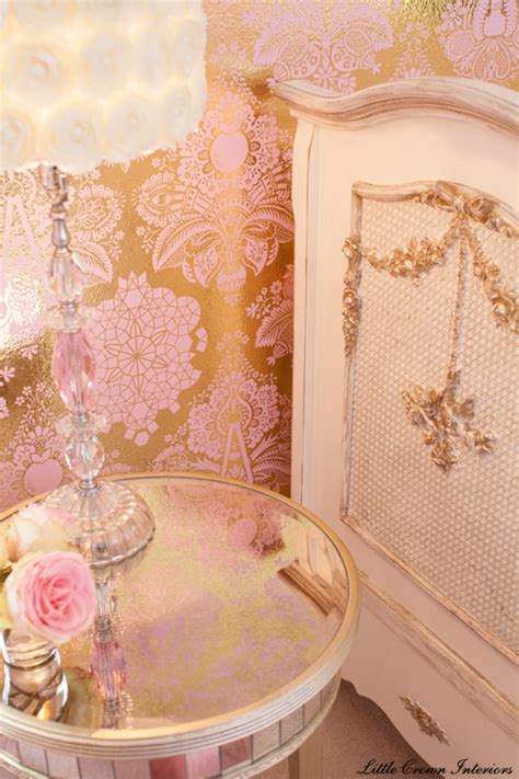 Design Reveal: Pink, Gold, Ivory Baby Girl's Nursery