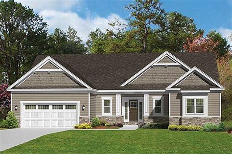 Ranch Style House Plan - 3 Beds 2.5 Baths 1796 Sq/Ft Plan #1010-101 ...