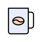 Cute Coffee Mug Cartoon Vector Illustration Hand Drawn Hot Drink Stock Vector Image by ...