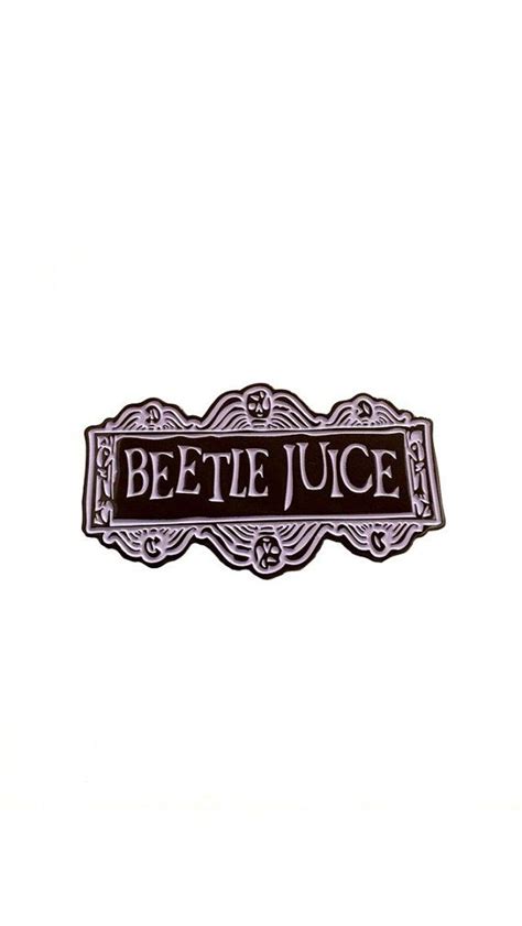 Beetlejuice Black and White Logo Enamel Pin - Etsy | Beetlejuice, Enamel pins, Jacket pins