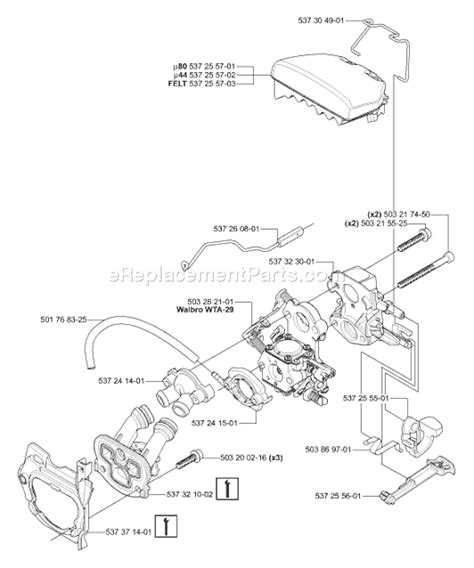 Husqvarna 340 Chainsaw Parts Diagram | Reviewmotors.co