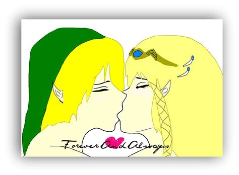 Link and Zelda Kissing by rosebud98 on DeviantArt