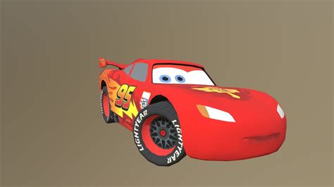 Cars 2 Lightning McQueen - 3D model by Bridget Goins (@britttanygoins23 ...