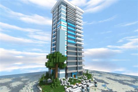 Blue Skyscraper - Minecraft Building Inc