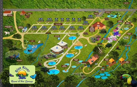 Resort Map | Blue River Resort & Hot Springs | Costa Rica