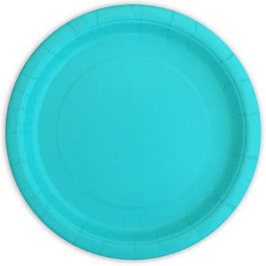 Caribbean Teal Party Plates (16 Pack) - PartyWorld