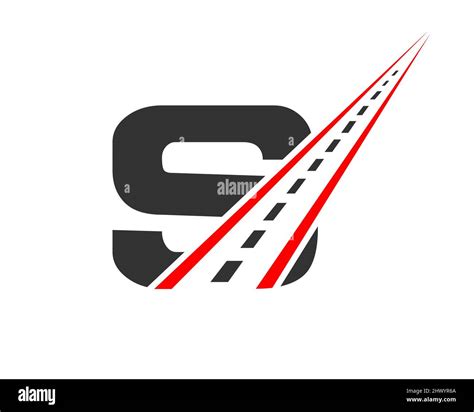 Transport Logo With S Letter Concept. S Letter Road Logo Design ...