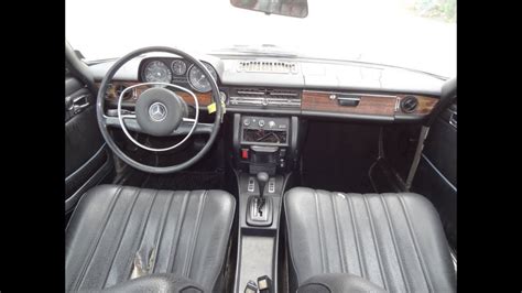 W114 Mercedes Benz 250C Coupe Oldtimer Interior Review Video - YouTube