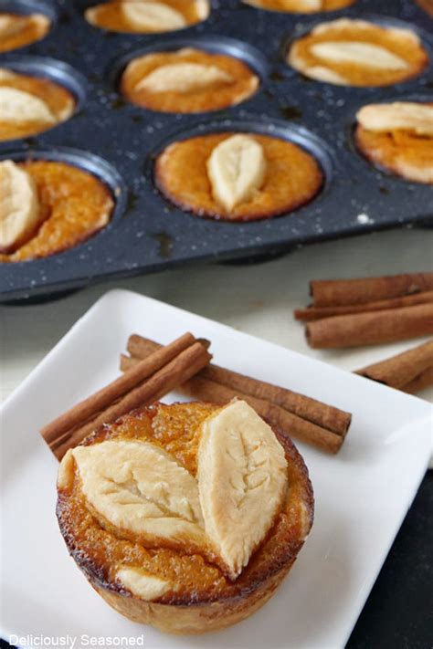 Mini Sweet Potato Pies - Deliciously Seasoned