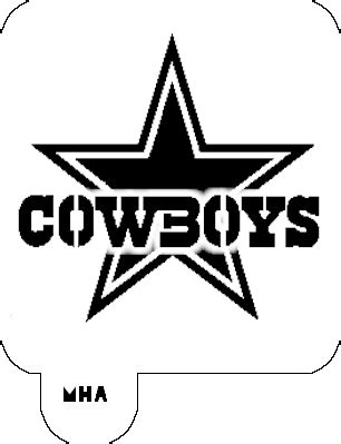 Mr. HAIR ART STENCIL - Dallas Cowboys Logo-MHA 418